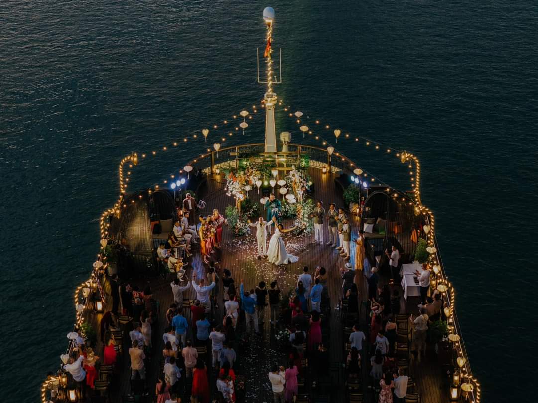 Mariage sur un yacht